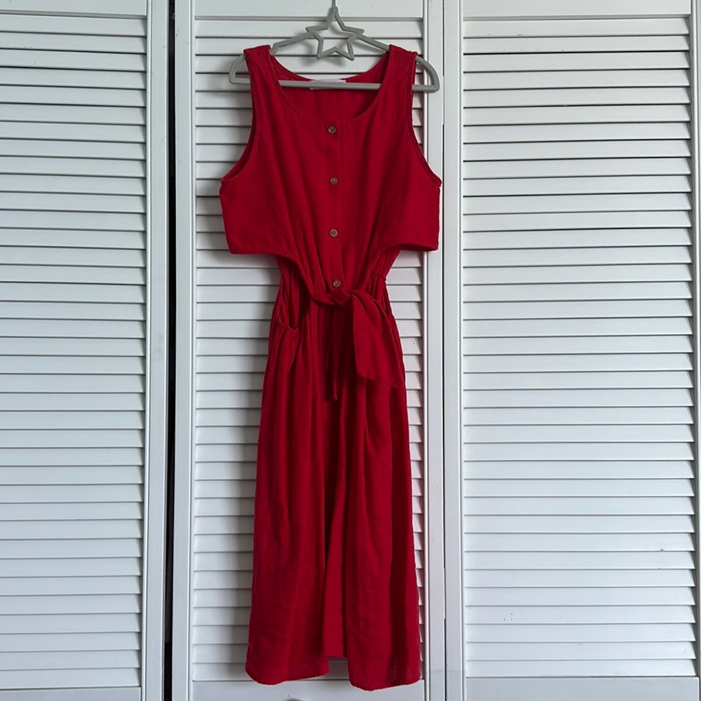 Zara Girls Tie-front Cutout Dress